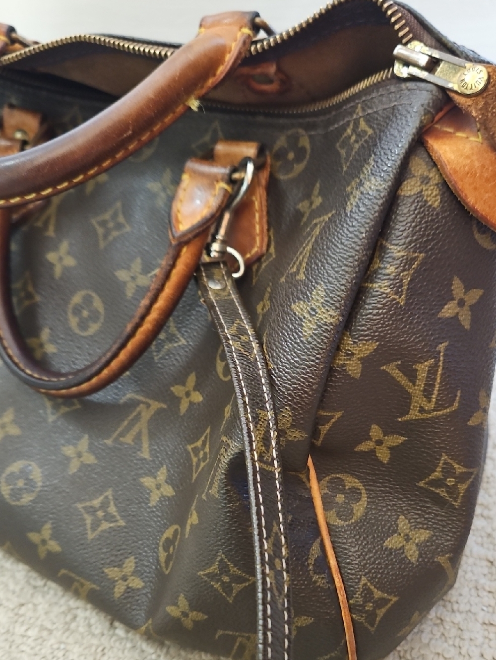 👜 AUTHENTIC 👜 Louis Vuitton Monogram SPEEDY 30 and Wallet Set - Brown Monogram - Picture 7 of 16
